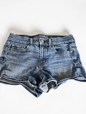 AE Denim Shorts Size 4 Distressed Jean Shorts Festival Summer